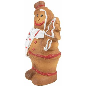 Clayre & Eef 6CE1774 Kerstdecoratie peperkoekman 9x6x15 cm