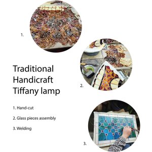 LumiLamp 5LL-5597 Lampenkap Tiffany Ø 50x25 cm