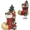 Clayre & Eef 6PR4176 Gelaarsde Muizen LED Decoratie 14x10x19 cm