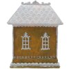 Clayre & Eef 6PR4191 Decoratiehuisje met LED 12x9x15 cm