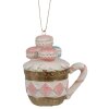 Clayre & Eef 6PR4209 Hangende gebaksbeker met macarons 6x4x7 cm