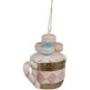 Clayre & Eef 6PR4209 Hangende gebaksbeker met macarons 6x4x7 cm