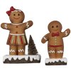 Clayre & Eef 6CE1769 Decoratie peperkoekman 10x5x15 cm