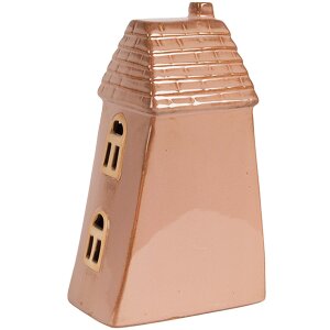 Clayre & Eef 6CE1798 Decoratie Huisje met LED 10x6x16 cm