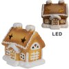 Clayre & Eef 6CE1805 Decoratie Huisje met LED 11x9x11 cm