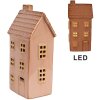 Clayre & Eef 6CE1840 Decoratiehuisje met LED 8x6x17 cm