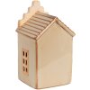 Clayre & Eef 6CE1843 Decoratiehuisje met LED 6x6x11 cm