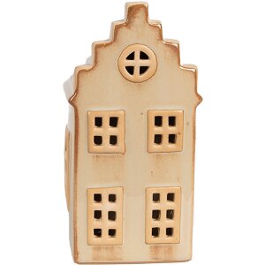 Clayre & Eef 6CE1844 Decoratiehuisje met LED 8x7x16 cm