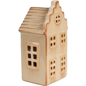 Clayre & Eef 6CE1844 Decoratiehuisje met LED 8x7x16 cm