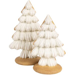 Clayre & Eef 6PR4242 Decoratie kerstboom 13x10x21 cm