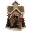 Clayre & Eef 6PR4168 Decoratiehuisje met LED 15x10x18 cm