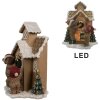 Clayre & Eef 6PR4168 Decoratiehuisje met LED 15x10x18 cm