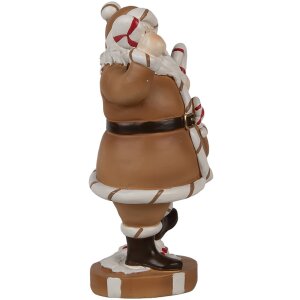 Clayre & Eef 6PR4276 Decoratie Kerstman 12x9x20 cm