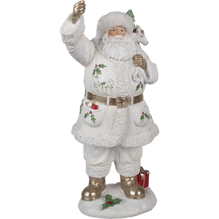 Clayre & Eef 6PR4295 Decoratie Kerstman 21x23x43 cm