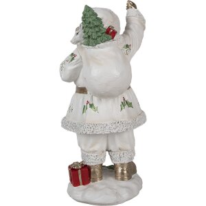 Clayre & Eef 6PR4296 Decoratie Kerstman 14x16x31 cm