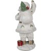 Clayre & Eef 6PR4296 Decoratie Kerstman 14x16x31 cm