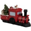 Clayre & Eef 6PR4178 Decoratie locomotief kerstman LED 19x7x10 cm