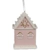 Clayre & Eef 6PR4205 Decoratie Hanger Huis 6x4x9 cm