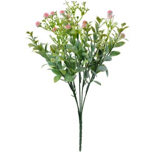 Clayre & Eef 6PL0294 Decoratie Tak met bloemen 10x6x34 cm