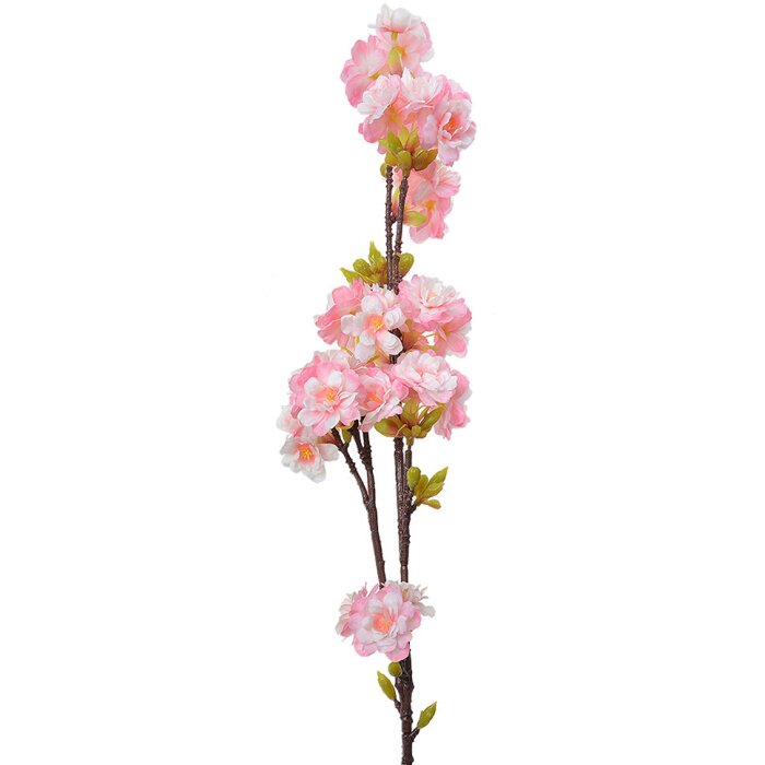 Clayre & Eef 5PL0094 Decoratieve Tak met Bloemen Roze 10x8x92 cm Kunststof