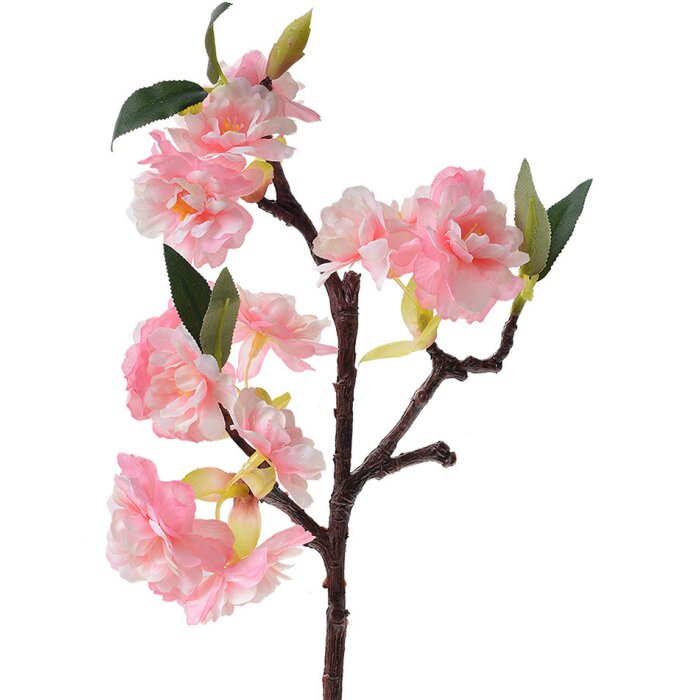 Clayre & Eef 6PL0316 Decoratie Takken Bloemen Roze Wit 16x8x38 cm Plastic