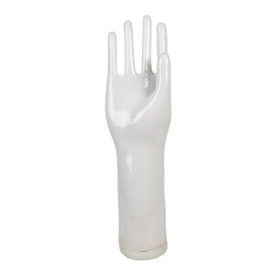 Clayre & Eef 6CEUN0013 Handschoenmal Wit Porselein Antiek Stijl