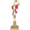 Clayre & Eef 5PR0141 Decoratie Candy Cane Goud Wit 25x18x83 cm Polyresin