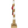 Clayre & Eef 5PR0141 Decoratie Candy Cane Goud Wit 25x18x83 cm Polyresin