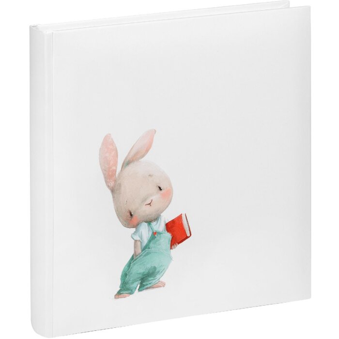 Walther kinderalbum Konijn Nosey 26x25 cm 40 witte paginas met beschermglas paginas