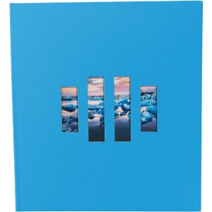 Exacompta fotoalbum MILANO 29x32 cm 60 paginas blauw