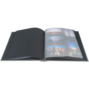 Exacompta fotoalbum MILANO grijs 29x32 cm 60 zwarte paginas