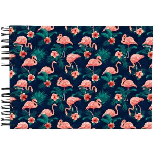 Exacompta 16703E Spiraal fotoalbum FLAMINGO 23x16 cm 50...