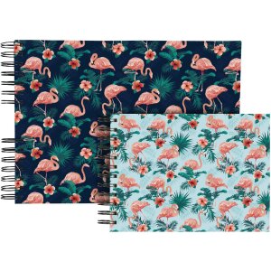 Exacompta 16703E Spiraal fotoalbum FLAMINGO 23x16 cm 50 paginas wit middernachtblauw