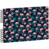 Exacompta 16703E Spiraal fotoalbum FLAMINGO 23x16 cm 50 paginas wit middernachtblauw