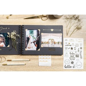 Exacompta 16801E Set scrapbooking met fotoalbum 32x22 cm SCRAP ADDICT Zwart