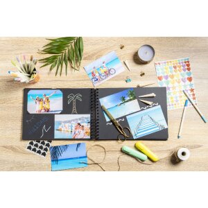 Exacompta 16801E Set scrapbooking met fotoalbum 32x22 cm SCRAP ADDICT Zwart