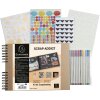 Exacompta 16802E Set scrapbooking album 32x22cm Scrap Addict Kraft bruin