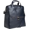 Exacompta 17237E Laptop rugzak Lady Exactive leer 33x35x16 cm marineblauw