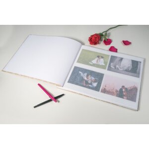 Exacompta 60234E Schroefalbum 40 paginas wit formaat 37x29cm KRAFT motief