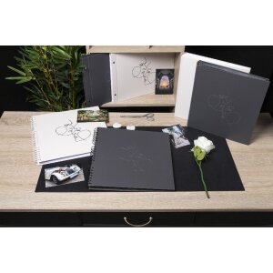 Exacompta 60248E Schroefalbum 40 paginas zwart 37x29cm Art zwart