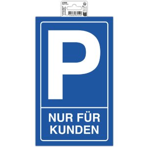 Exacompta bord voor klantenparkeerplaats 15x25 cm PVC