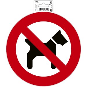 Exacompta 67059E Verboden voor honden bord zelfklevend...