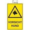 Exacompta 67068B Zelfklevend bord Let op hond geel 25x15 cm PVC