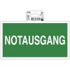 Exacompta 67070B Zelfklevend bord nooduitgang 20x11 cm PVC groen/wit