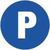 Exacompta informatiebord privé parking 30 cm blauw PP niet zelfklevend