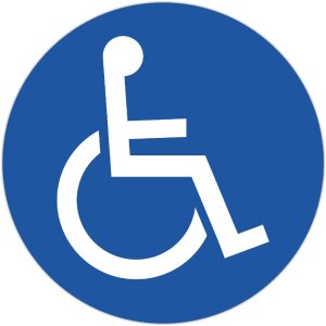 Parkeerbord voor gehandicapten/zwaar gehandicaptenpas