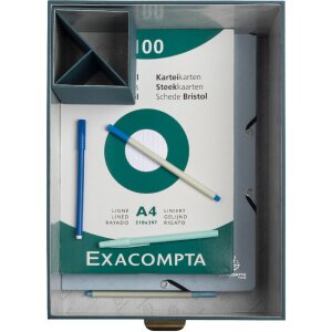 Exacompta 79603E Set van 3 dozen Office by Me blauwgroen