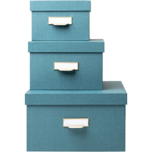 Exacompta 79603E Set van 3 dozen Office by Me blauwgroen