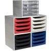 Exacompta 2286107D ECOBOX ladebox met 4 laden rood