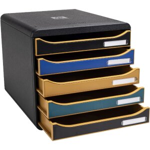 Exacompta Big Box ladebox met 5 laden Neo Deco geassorteerde kleuren